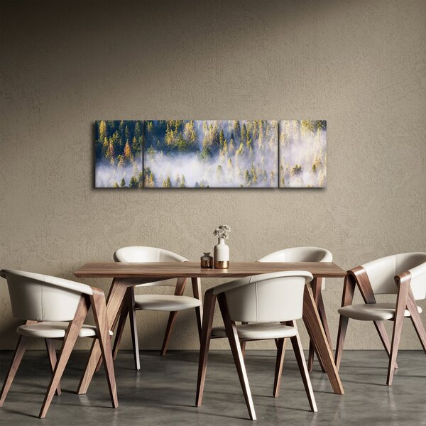Obraz drzew we mgle (170x50 cm)