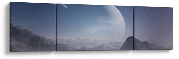 Obraz - Niebo nad skałami (170x50 cm)