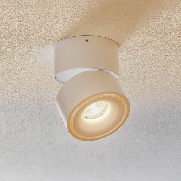 Egger Licht Reflektor LED Clippo DLS, biały, 2700 K, ściemniany Clippo, możliwość ściemniania, biały / opal, salon / jadalnia, aluminium, nowoczesny