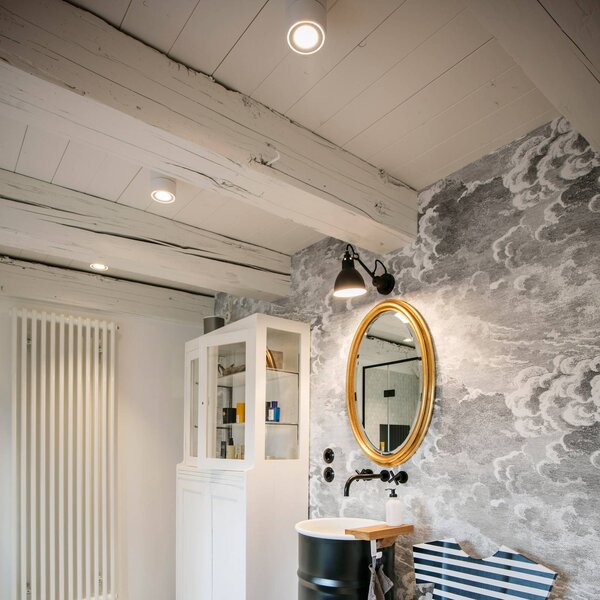 Egger Licht Reflektor LED Clippo DLS, biały, 2700 K, ściemniany Clippo, możliwość ściemniania, biały / opal, salon / jadalnia, aluminium, nowoczesny