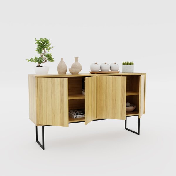 Komoda Young loft I - drewniana, trwała komoda do salonu