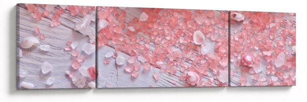 Obraz - Nadmorska atmosfera w różowych odcieniach (170x50 cm)