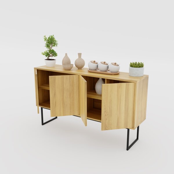 Komoda Young loft I - drewniana, trwała komoda do salonu