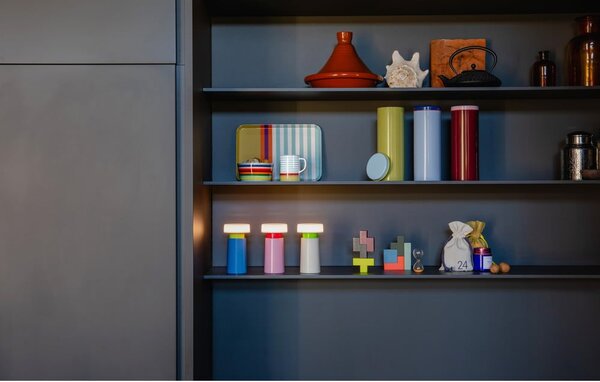 Różowa lampa stołowa LED ze ściemniaczem (wysokość 17,5 cm) Victoria – Remember