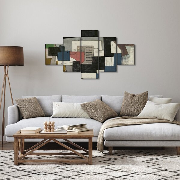 Obraz - Abstrakcja, kubizm (125x70 cm)
