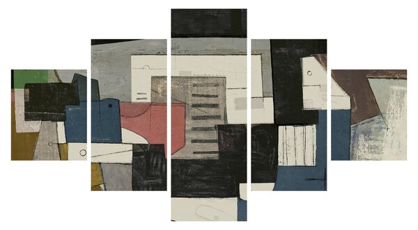 Obraz - Abstrakcja, kubizm (125x70 cm)