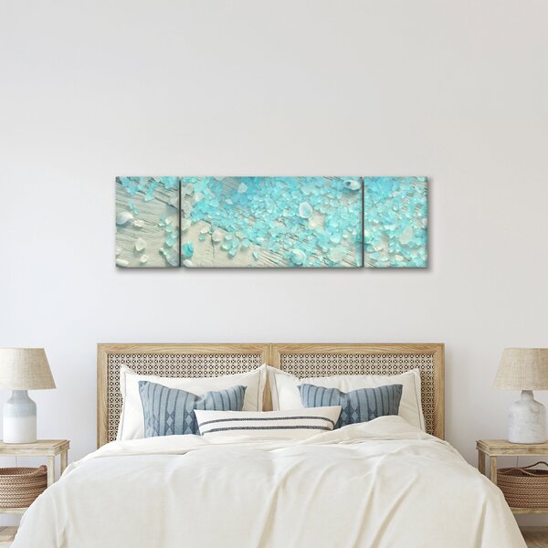 Obraz - Nadmorska atmosfera w turkusowych odcieniach (170x50 cm)