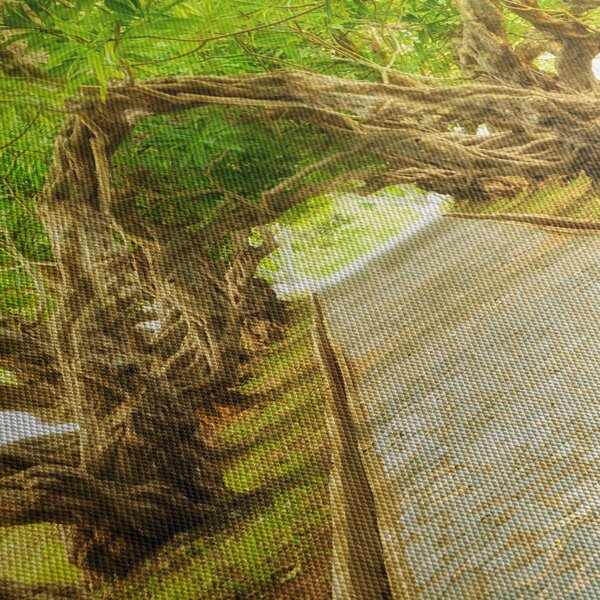 Obraz - Żywy tunel plumerii (125x70 cm)