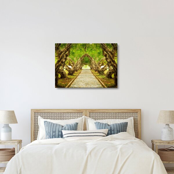 Obraz - Żywy tunel plumerii (70x50 cm)