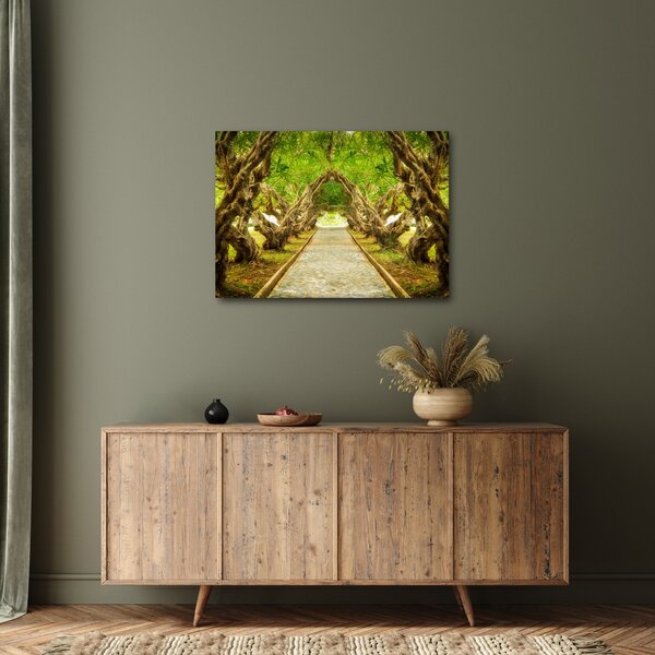 Obraz - Żywy tunel plumerii (70x50 cm)