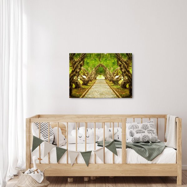 Obraz - Żywy tunel plumerii (70x50 cm)