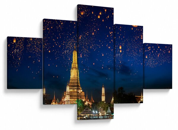 Obraz - Lampiony szczęścia, Bangkok (125x70 cm)