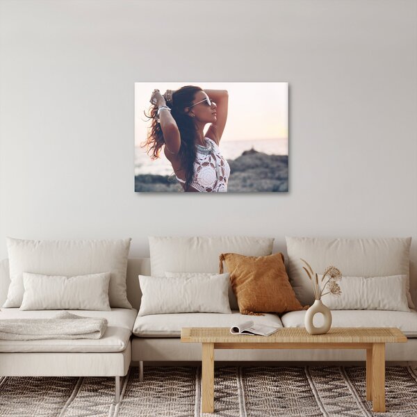 Obraz kobiety na plaży (70x50 cm)