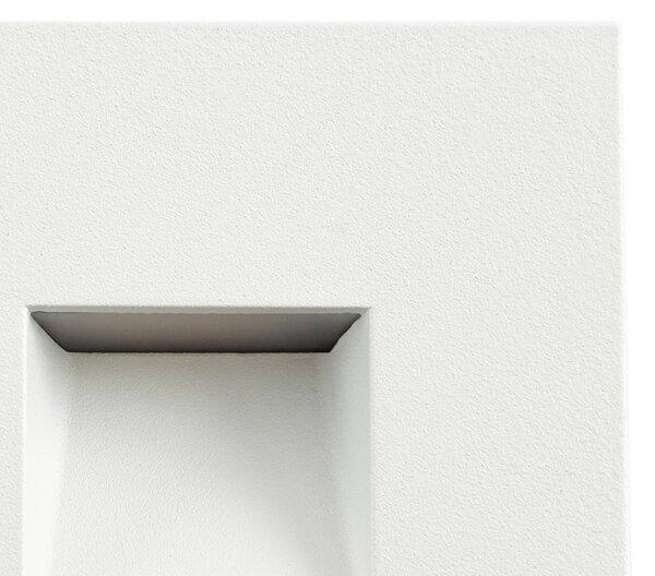 Lindby – oprawa wpuszczana ścienna LED Alune, biała, kątowa, 8 x cm, IP65 Alune, biały / opal, aluminium, nowoczesny