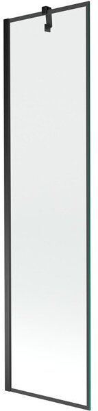 Mexen Next parawan nawannowy 1-skrzydłowy 50 x 150 cm, czarna ramka, czarny - 895-050-000-00-70-70