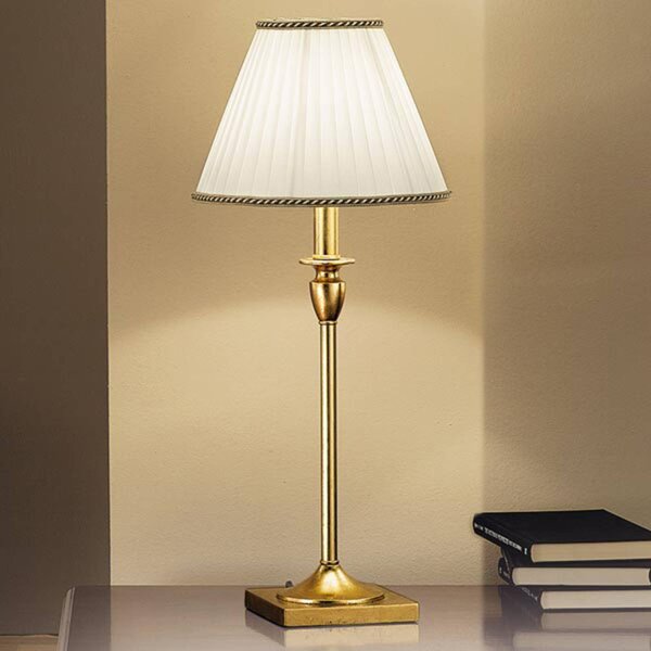 ORION Lampa stołowa DONATA, kremowy / amber, salon / jadalnia, tworzywo sztuczne, antyczny