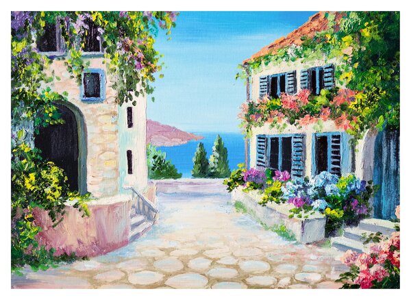 Obraz - Grecka aleja, obraz olejny (70x50 cm)
