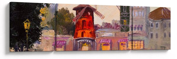 Obraz - Moulin Rouge, Paryż, Francja (170x50 cm)