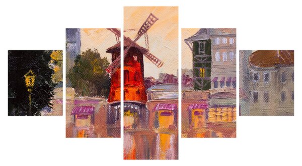 Obraz - Moulin Rouge, Paryż, Francja (125x70 cm)