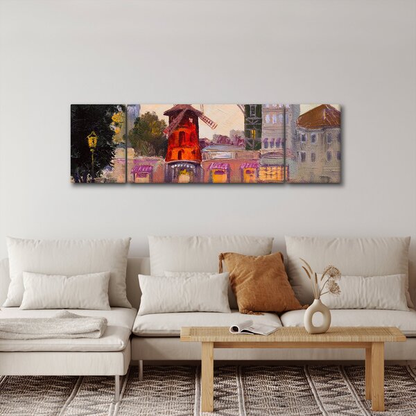 Obraz - Moulin Rouge, Paryż, Francja (170x50 cm)