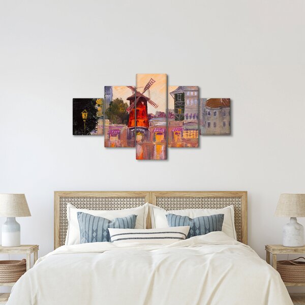 Obraz - Moulin Rouge, Paryż, Francja (125x70 cm)
