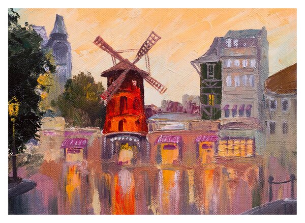 Obraz - Moulin Rouge, Paryż, Francja (70x50 cm)