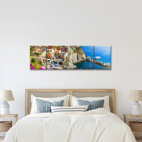 Obraz - Włoska wioska Manarola (170x50 cm)