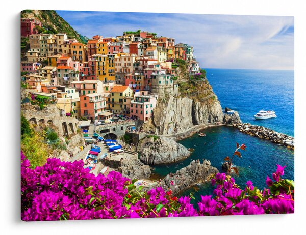 Obraz - Włoska wioska Manarola (70x50 cm)