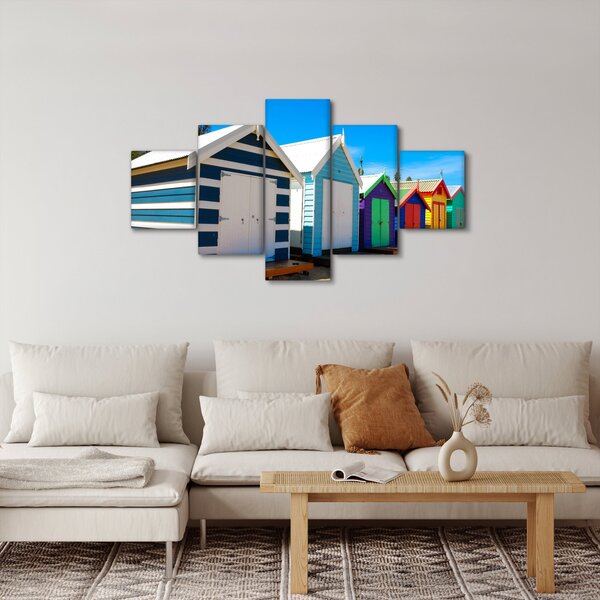 Obraz - Brighton Beach, Melbourne, Australia (125x70 cm)