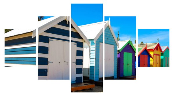 Obraz - Brighton Beach, Melbourne, Australia (125x70 cm)