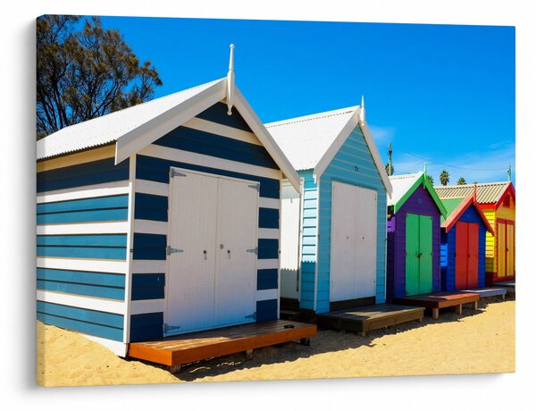 Obraz - Brighton Beach, Melbourne, Australia (70x50 cm)