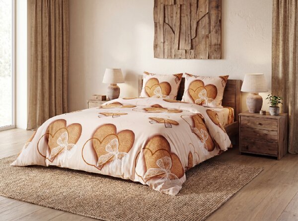 Pościel z mikrofibry HEART NEST wzorzysta Rozmiar pościeli: 70 x 80 cm | 140 x 200 cm