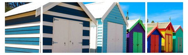 Obraz - Brighton Beach, Melbourne, Australia (170x50 cm)