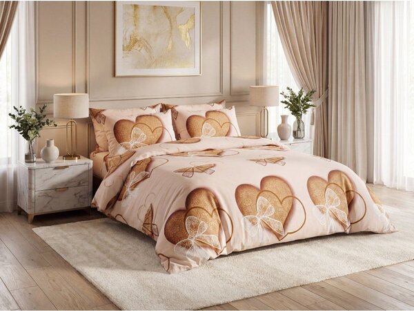 Pościel z mikrofibry HEART NEST wzorzysta Rozmiar pościeli: 70 x 80 cm | 140 x 200 cm