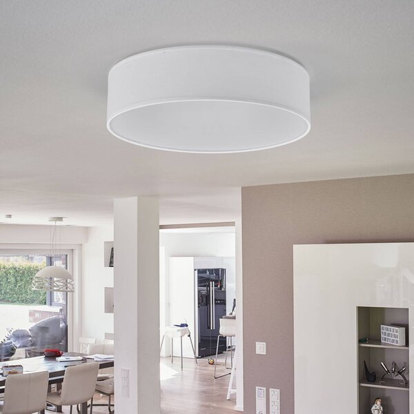 Smartwares Lampa sufitowa Ceiling Dream, możliwość ściemniania, biały / opal, salon / jadalnia, tkanina / materiał / jedwab, nowoczesny