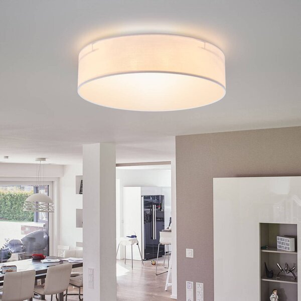 Smartwares Lampa sufitowa Ceiling Dream, możliwość ściemniania, biały / opal, salon / jadalnia, tkanina / materiał / jedwab, nowoczesny