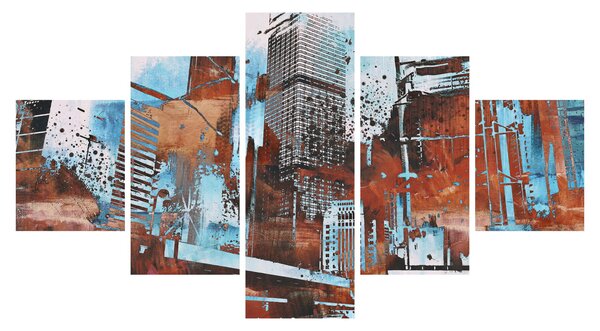Obraz - Wieżowce (125x70 cm)