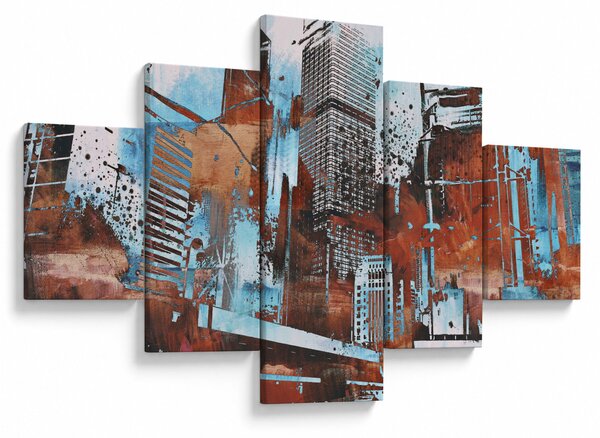 Obraz - Wieżowce (125x70 cm)