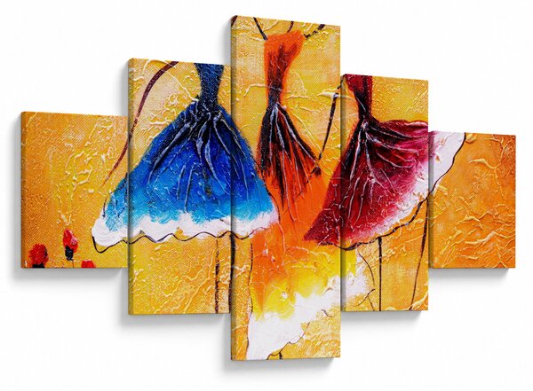 Obraz - Obraz olejny, baletki (125x70 cm)