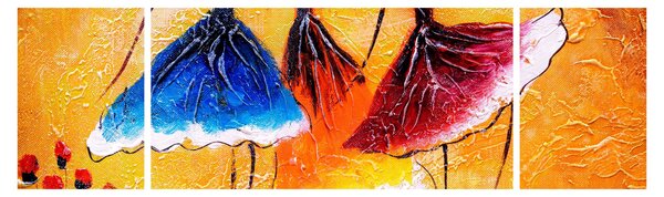 Obraz - Obraz olejny, baletki (170x50 cm)