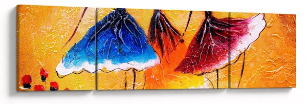 Obraz - Obraz olejny, baletki (170x50 cm)