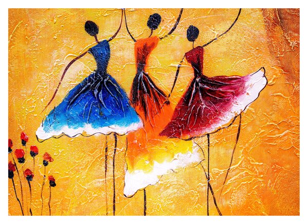 Obraz - Obraz olejny, baletki (70x50 cm)