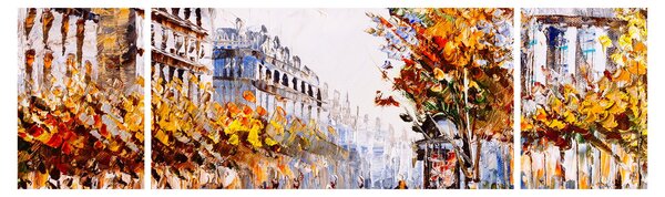 Obraz - Ulica w Paryżu (170x50 cm)