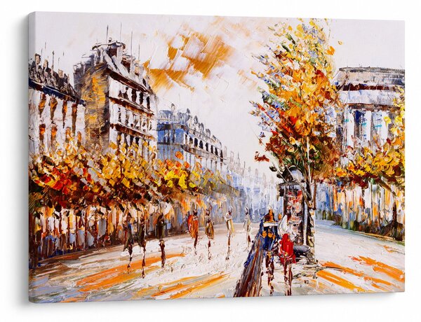 Obraz - Ulica w Paryżu (70x50 cm)