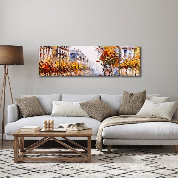 Obraz - Ulica w Paryżu (170x50 cm)