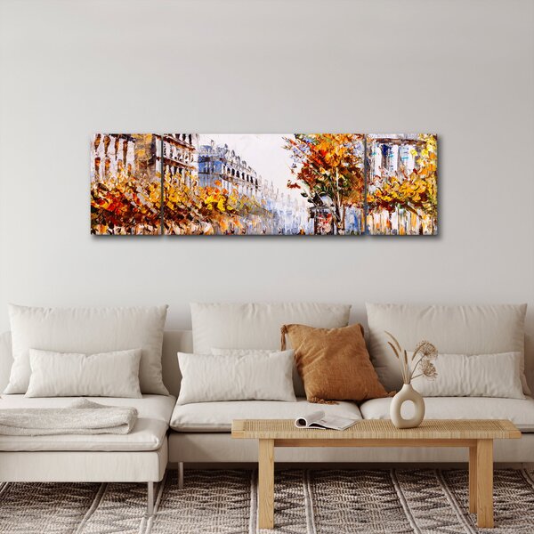 Obraz - Ulica w Paryżu (170x50 cm)
