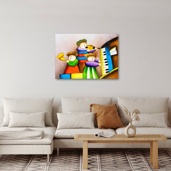 Obraz - Muzycy, malarstwo (70x50 cm)