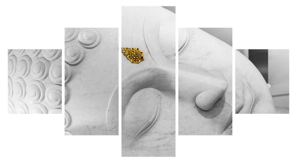 Obraz - Biały Budda (125x70 cm)