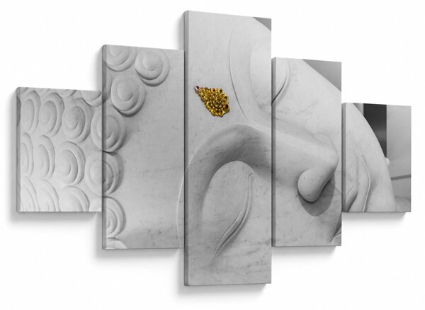 Obraz - Biały Budda (125x70 cm)