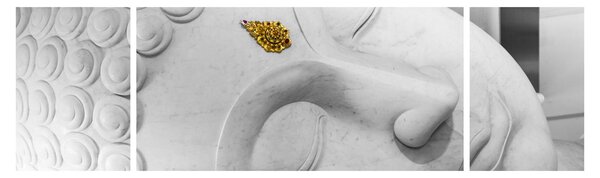 Obraz - Biały Budda (170x50 cm)
